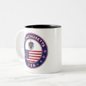 Massachusetts Zweifarbige Tasse (Vorderseite Links)