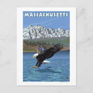 MassachusettsAdlerfischerei Postkarte