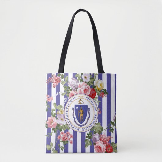 Massachusettsblumenstreifen personifizieren tasche (Vorderseite)