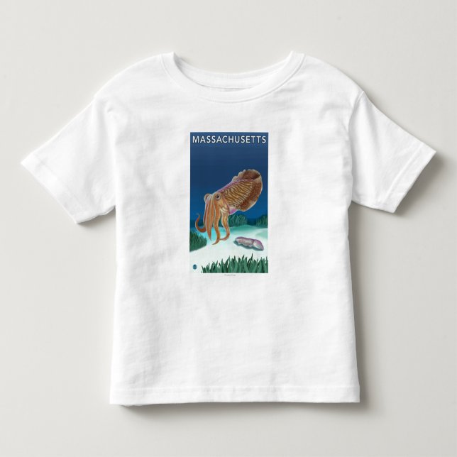 MassachusettsCuttlefish Szene Kleinkind T-shirt (Vorderseite)
