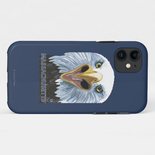 MassachusettsEagle herauf nahes Case-Mate iPhone Hülle (Rückseite (Horizontal))