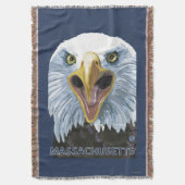 MassachusettsEagle herauf nahes Decke (Vorderseite Vertikal)