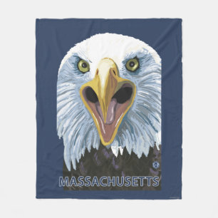 MassachusettsEagle herauf nahes Fleecedecke