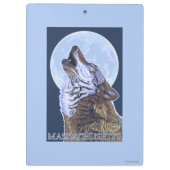 MassachusettsHowling Wolf Klemmbrett (Rückseite)