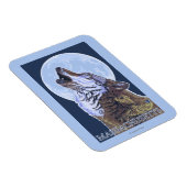 MassachusettsHowling Wolf Magnet (Rechte Seite)