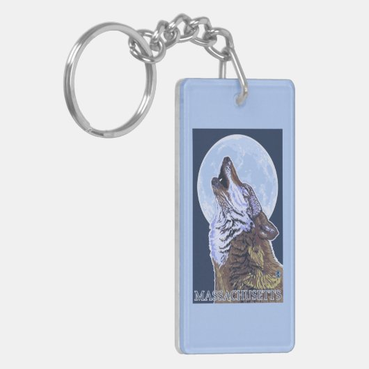 MassachusettsHowling Wolf Schlüsselanhänger (Vorderseite links)