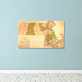 MassachusettsPanoramakarteMassachusetts Leinwanddruck (Insitu (Holzboden))