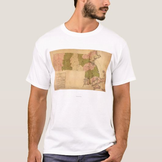 MassachusettsPanoramic MapMassachusetts T-Shirt (Vorderseite)