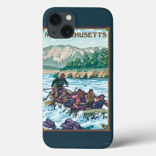 MassachusettsRiver, das Szene flößt Case-Mate iPhone Hülle (Rückseite)