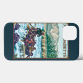 MassachusettsRiver, das Szene flößt Case-Mate iPhone Hülle (Rückseite (Horizontal))