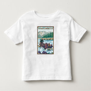MassachusettsRiver, das Szene flößt Kleinkind T-shirt