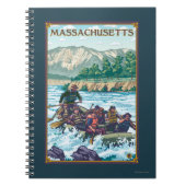 MassachusettsRiver Rafting Scene Notizblock (Vorderseite)