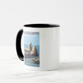 MassachusettsSea Lions Scene Tasse (Vorderseite Links)