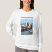 MassachusettsSea Löwe-Szene T-Shirt (Vorderseite)