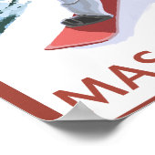 MassachusettsSnowboarder Scene Poster (Ecke)