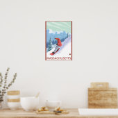 MassachusettsSnowboarder Scene Poster (Küche)