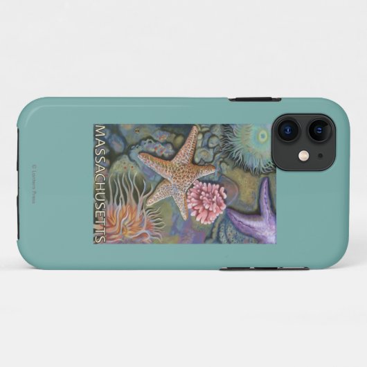 MassachusettsTidepool Szene Case-Mate iPhone Hülle (Rückseite (Horizontal))