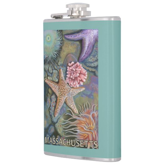 MassachusettsTidepool Szene Flachmann (Links)