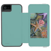 MassachusettsTidepool Szene Incipio iPhone Geldbeutel-Hülle (Folio Geöffnet)