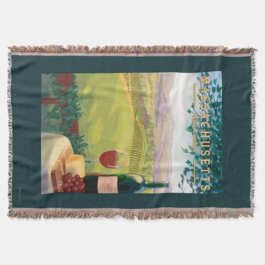 MassachusettsWine Land-Szene Decke (Vorderseite)