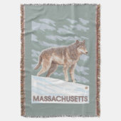MassachusettsWolf Szene Decke (Vorderseite Vertikal)