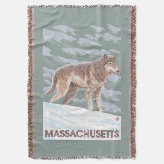 MassachusettsWolf Szene Decke (Vorderseite Vertikal)