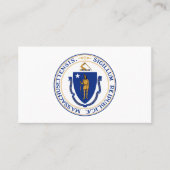 Massachusite Siegel, Siegel von Massachusetts Visitenkarte (Vorderseite)