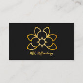 MASSAGE Alternative holistische REFLEXOLOGIE Visitenkarte (Rückseite)