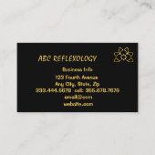 MASSAGE Alternative holistische REFLEXOLOGIE Visitenkarte (Vorderseite)