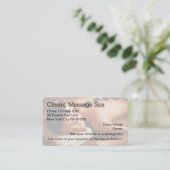 Massage Beauty Wellness-Center Visitenkarten Visitenkarte (Stehend Vorderseite)