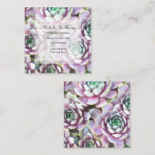 Massage beruflich quadratische visitenkarte (Vorne/Hinten)