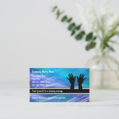 Massage Business Cards Modernes Design Visitenkarte (Stehend Vorderseite)