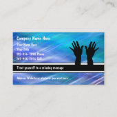 Massage Business Cards Modernes Design Visitenkarte (Vorderseite)