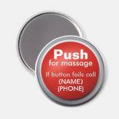 Massage_Button-Magnet Magnet (Vorderseite/Rückseite)