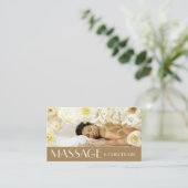 Massage Chiropraktische Körper & Soul Tropical Res Visitenkarte (Stehend Vorderseite)