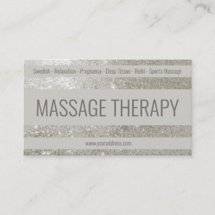 Massage Chiropraktisches Deep Tissue Reiki Wellnes Visitenkarte