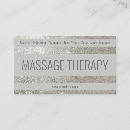 Massage Chiropraktisches Deep Tissue Reiki Wellnes Visitenkarte (Vorderseite)