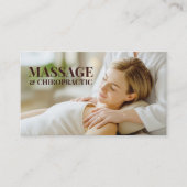 Massage Chiropraktisches Soul- und Körpertherapie Visitenkarte (Vorderseite)