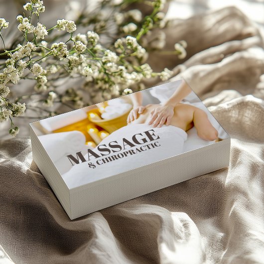 Massage Chiropraktisches Soul- und Körpertherapie Visitenkarte