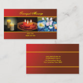 Massage-/Entspannungs-Visitenkarte Visitenkarte (Vorne/Hinten)