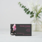 Massage-/Entspannungs-Visitenkarte Visitenkarte (Stehend Vorderseite)