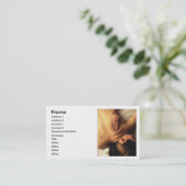 Massage/Entspannungskarte Visitenkarte (Stehend Vorderseite)