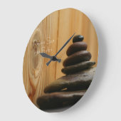 Massage entsteint Foto Große Wanduhr (Winkel)