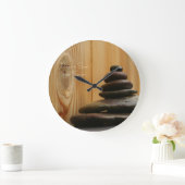 Massage entsteint Foto Große Wanduhr (Zuhause)