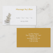Massage entsteint II Visitenkarte (Vorne/Hinten)