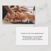 Massage für Frauen Visitenkarte (Vorne/Hinten)