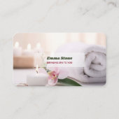 Massage für mobile Wellness-Center Visitenkarte (Vorderseite)