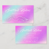 Massage für WELLNESS-CENTER-Holografie-Logos nach Visitenkarte (Vorne/Hinten)