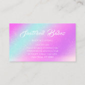 Massage für WELLNESS-CENTER-Holografie-Logos nach  Visitenkarte (Rückseite)