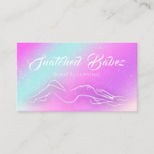 Massage für WELLNESS-CENTER-Holografie-Logos nach Visitenkarte (Vorderseite)